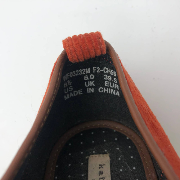 Kate Spade NY Orange Corduroy Slip-On Size 8.5 - Picture 7 of 7